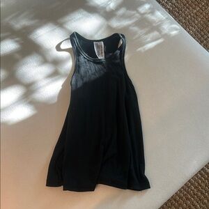 Black Free People High Neck Tank, Size Small